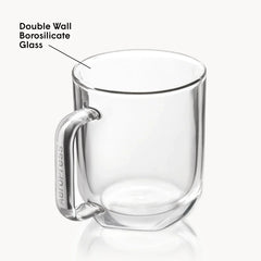 AeroPress Double Wall Glass Coffee Mug - 2 Pack